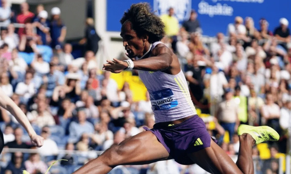 Alison dos Santos vence os 400m com barreiras em Budapeste