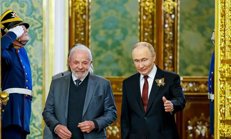 Putin destaca parceria estratégica entre Rússia e Brasil em mensagem a Lula