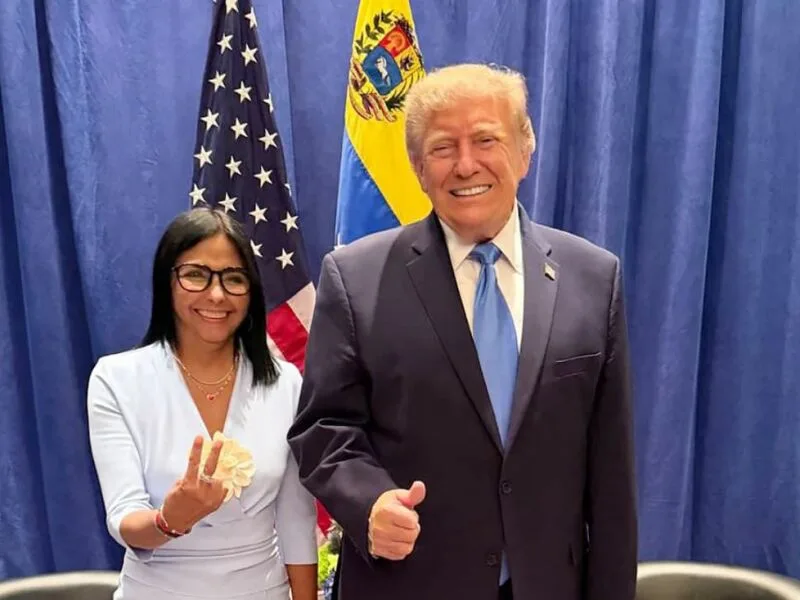 Delcy chama encontro com Trump de histórico durante reunião da ONU