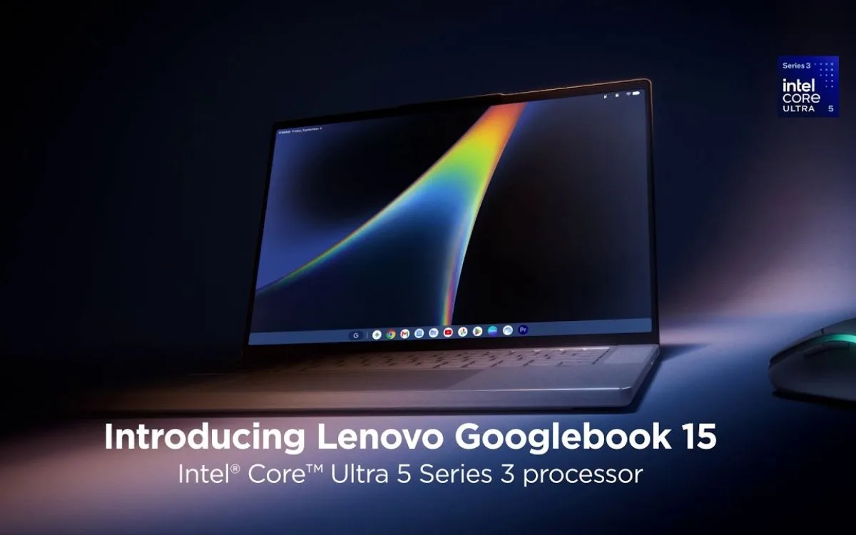 Lenovo apresenta Googlebook 15 com tela OLED e IA Gemini integrada