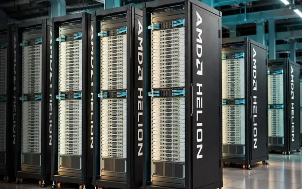AMD lança rack Helion com configuração aberta para cargas de IA agêntica