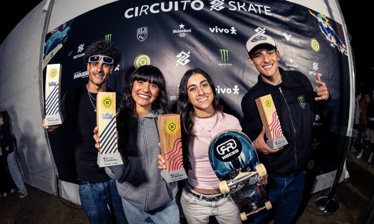 Wallace Gabriel e Maria Lúcia Rocha vencem etapa do skate em Barueri