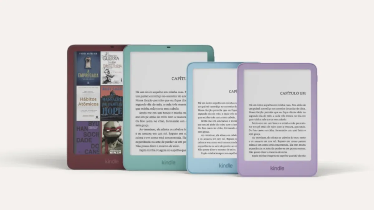 Kindle ganha novas cores e controle Bluetooth para virar páginas