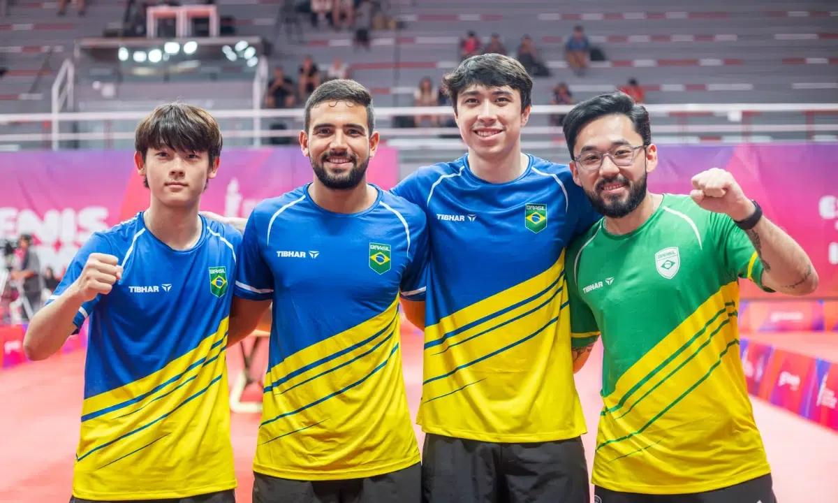 Brasil leva ouro masculino e prata feminina no tênis de mesa