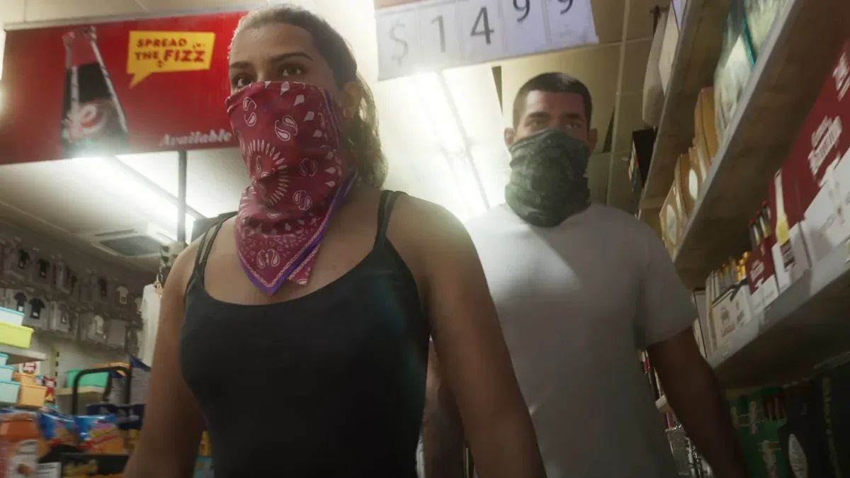 GTA 6 mostra novas cenas de Jason e Lucia entre 2023 e 2026
