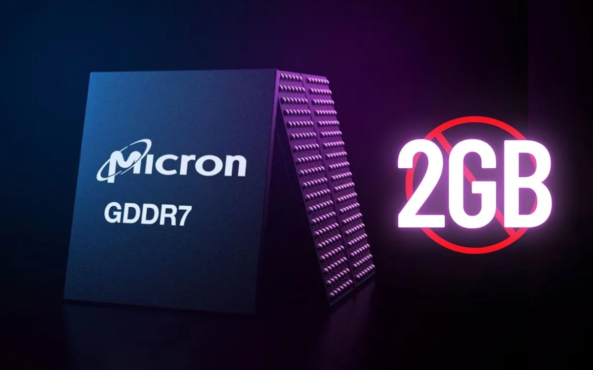 Micron encerra módulos GDDR7 de 2GB usados em placas RTX 50