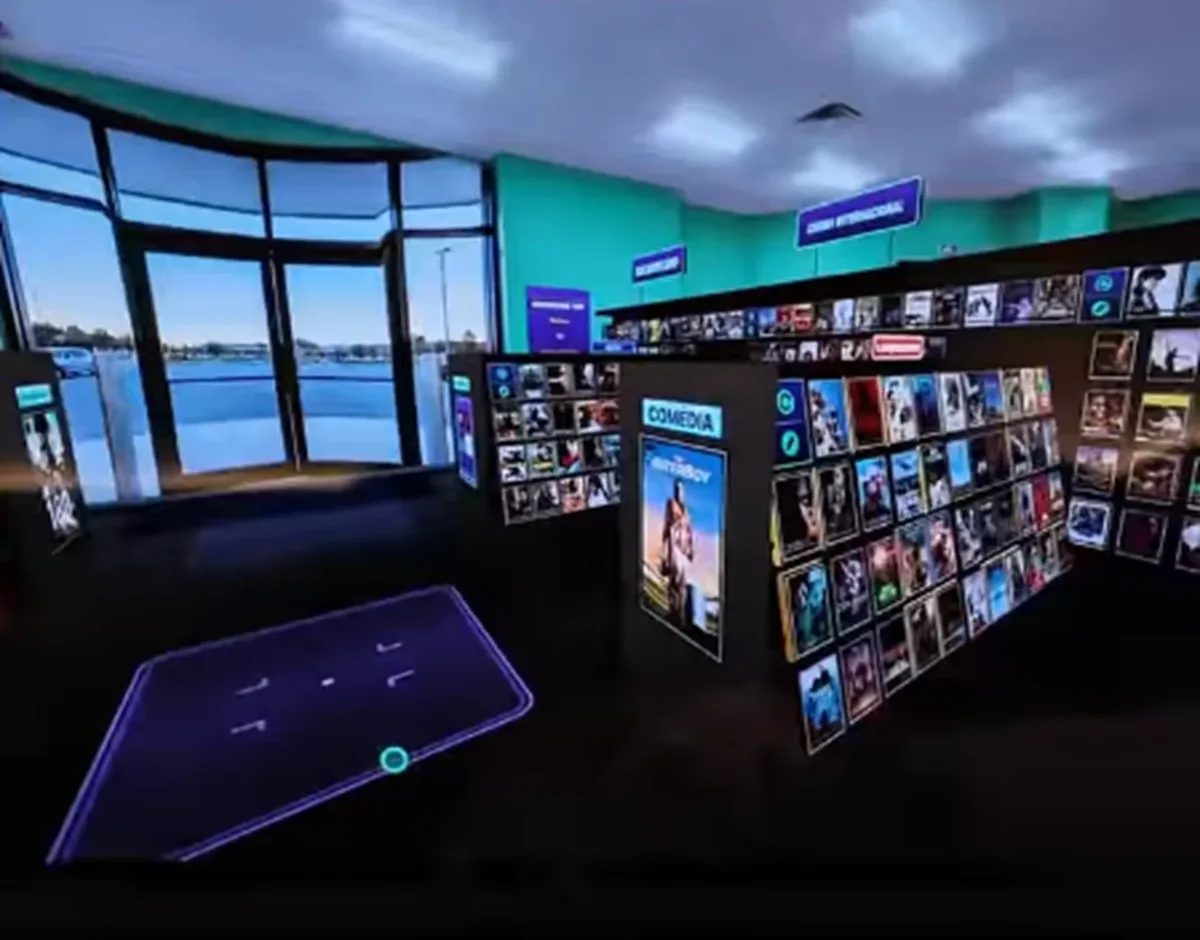 BingeBrowse leva catálogos de streaming para uma locadora virtual em 3D