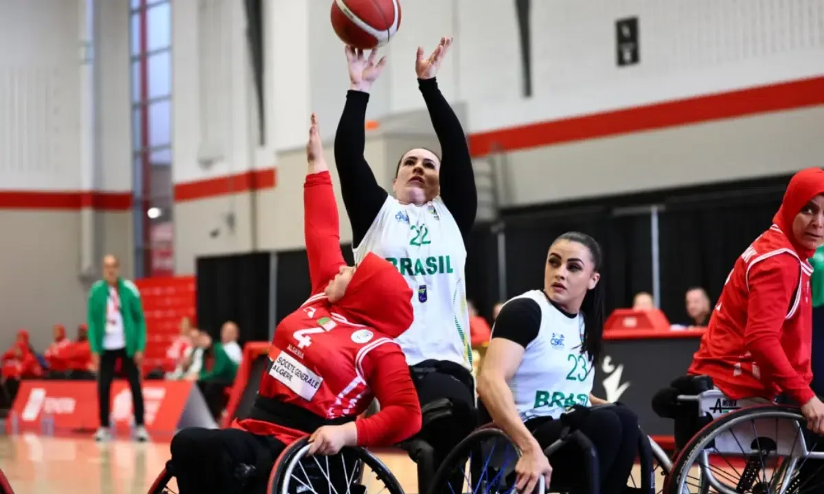 Brasil vence Argélia e disputa nono lugar no Mundial de basquete em cadeira de rodas