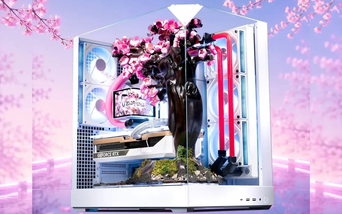 PC Cherry Bloom usa calor para abrir flores de titânio durante jogos