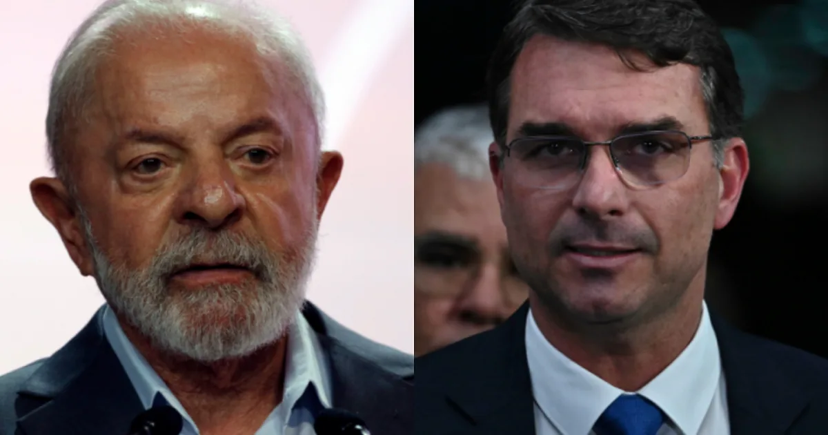 Lula marca 38% e Flávio Bolsonaro chega a 36% no primeiro turno