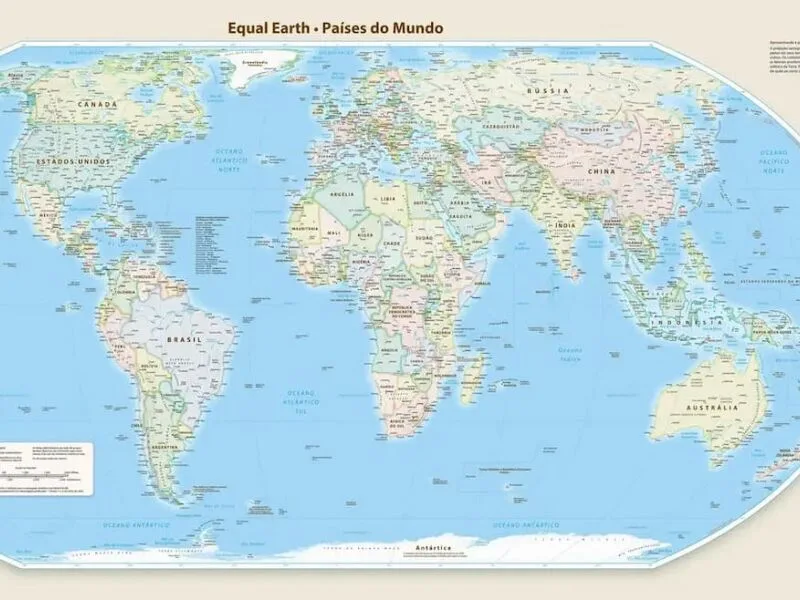 Votação na ONU apoia modelo que redimensiona continentes no mapa