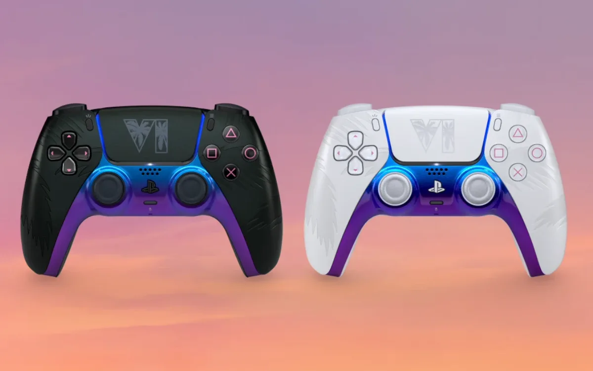 Controle DualSense de GTA 6 chega ao Brasil com acabamento inspirado em Vice City