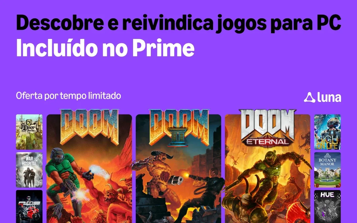 Amazon Luna divulga calendário de jogos do Prime para setembro