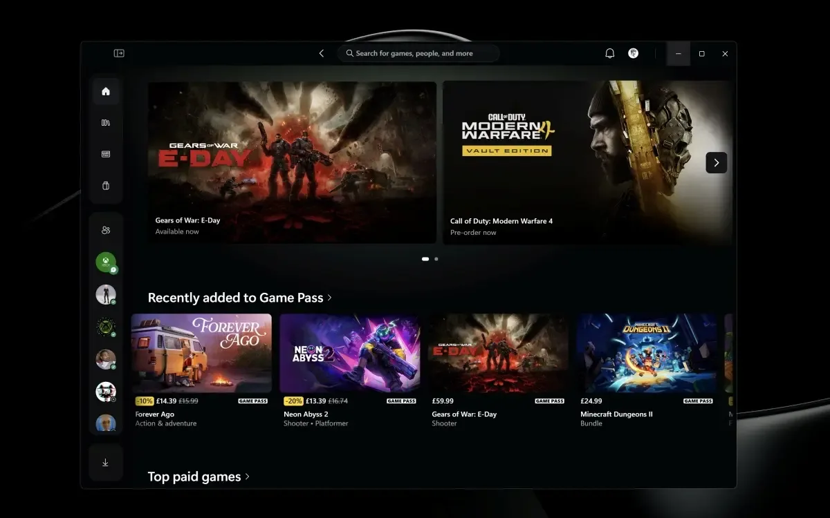 App do Xbox para PC prepara atualização com foco em velocidade
