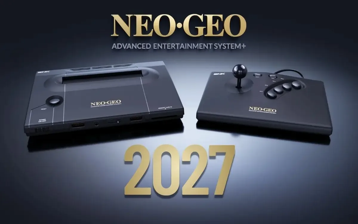 NeoGeo AES+ chega em setembro de 2027 após falta de chips de memória