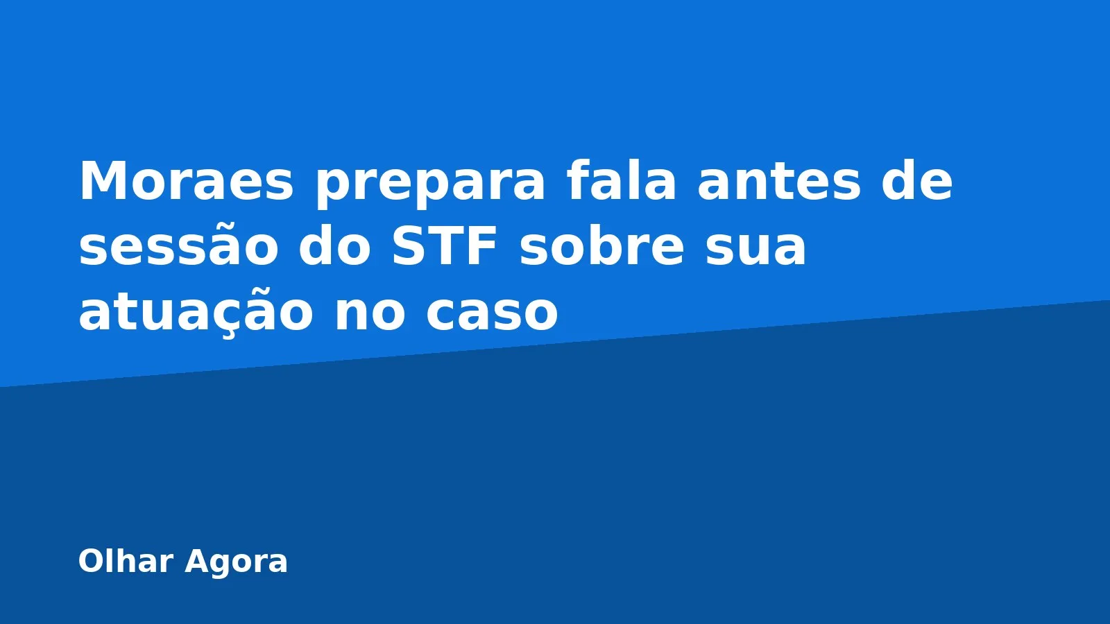 Moraes prepara fala antes de sessão do STF sobre sua atuação no caso