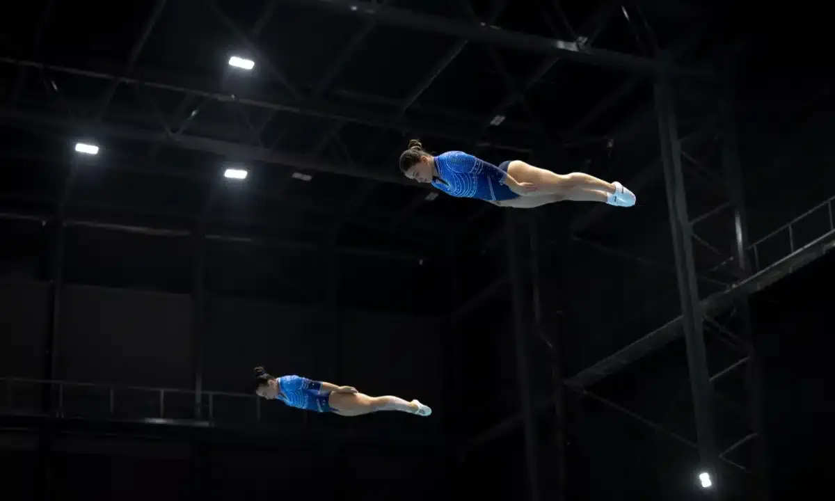 Brasil conquista ouro no sincronizado feminino do trampolim em Santa Fé-2026