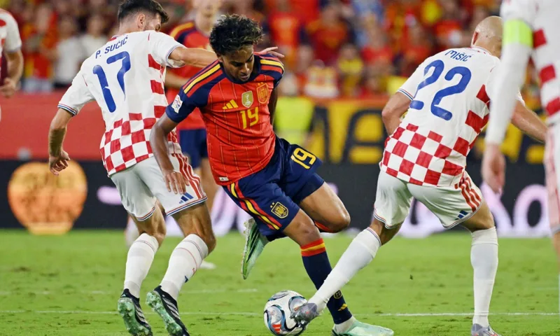Croácia e Espanha jogam pela Liga das Nações nesta terça-feira