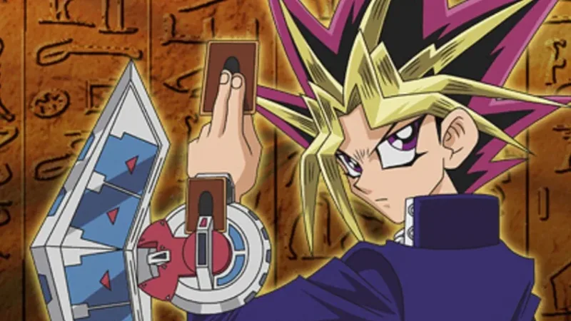 Ilustração de Goku por Kazuki Takahashi mistura Dragon Ball e Yu-Gi-Oh!