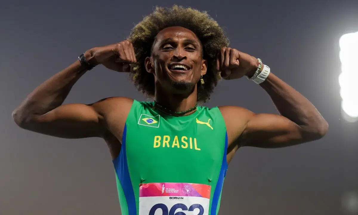 Alison dos Santos vence os 400m rasos e bate recorde em Santa Fé