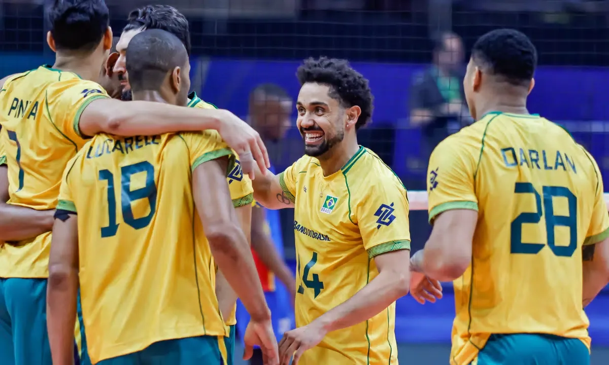 Brasil vence a Colômbia e mira reta final do Pré-Olímpico de vôlei