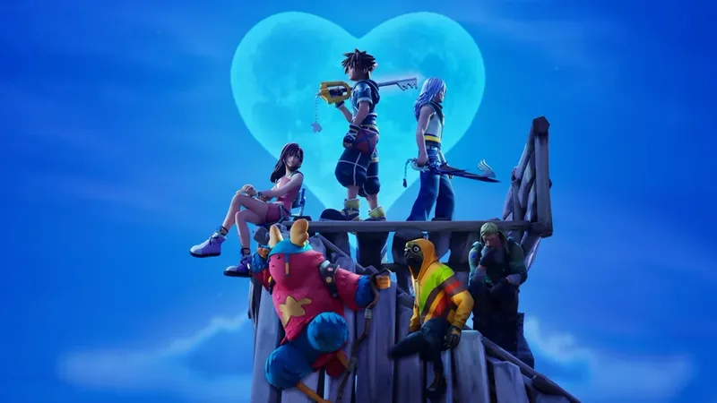 Fortnite recebe skins e itens de Kingdom Hearts nesta quinta-feira