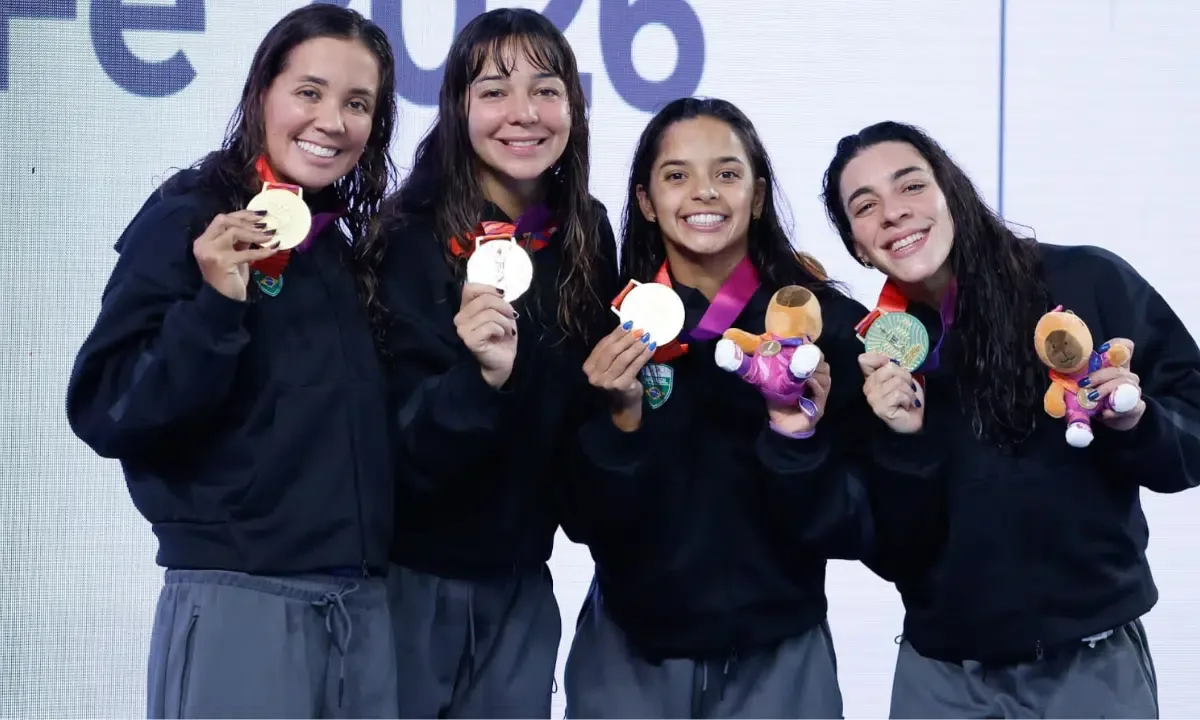 Natação brasileira chega a 44 medalhas nos Jogos Sul-Americanos