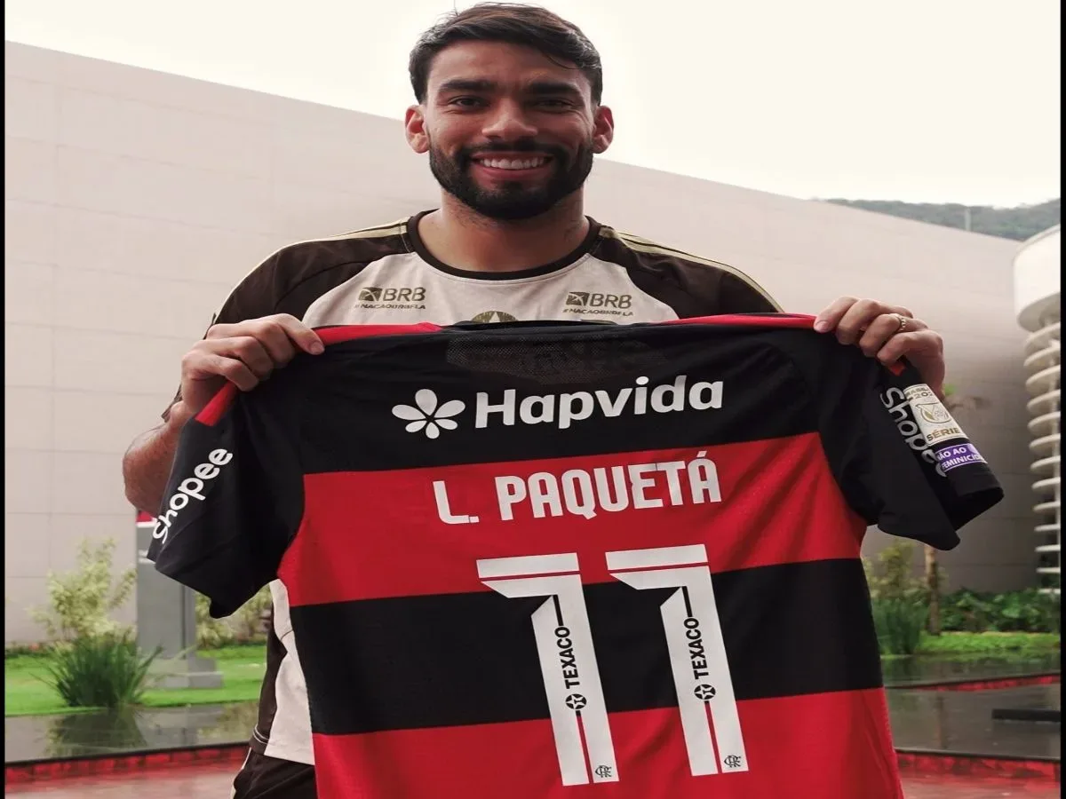 Paquetá assume camisa 11 antes de duelo do Flamengo com Corinthians