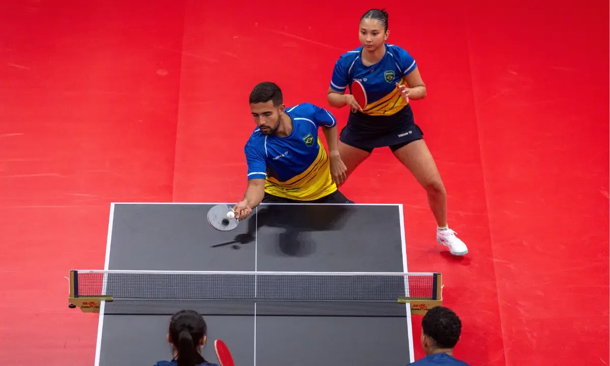 Brasil leva duas duplas mistas à semifinal do tênis de mesa