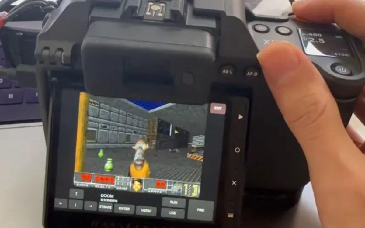 Hasselblad X2D vira laboratório para rodar Doom no firmware