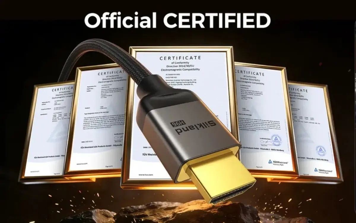 Silkland coloca à venda cabo HDMI 2.2 de até 96Gbps