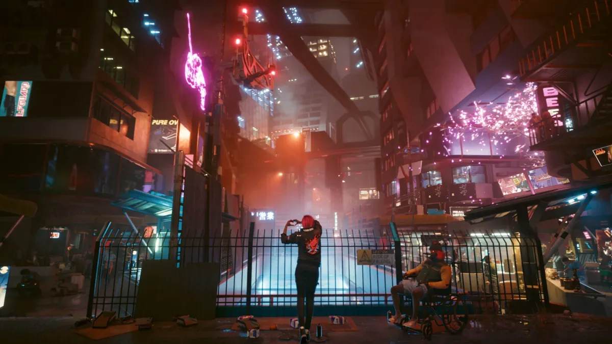 Jogador doa medalha em Cyberpunk 2077 e vê NPC ser atropelado