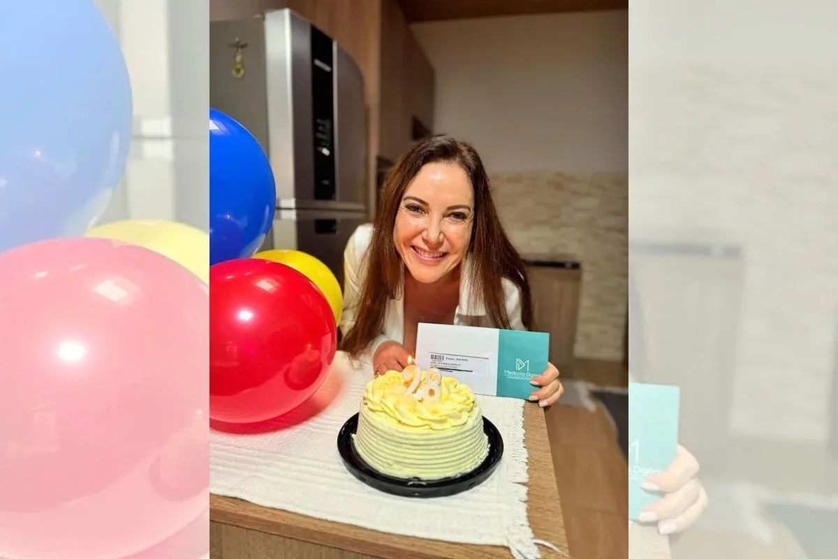 Ivy Mena celebra resultado de exame com festa para sua idade biológica