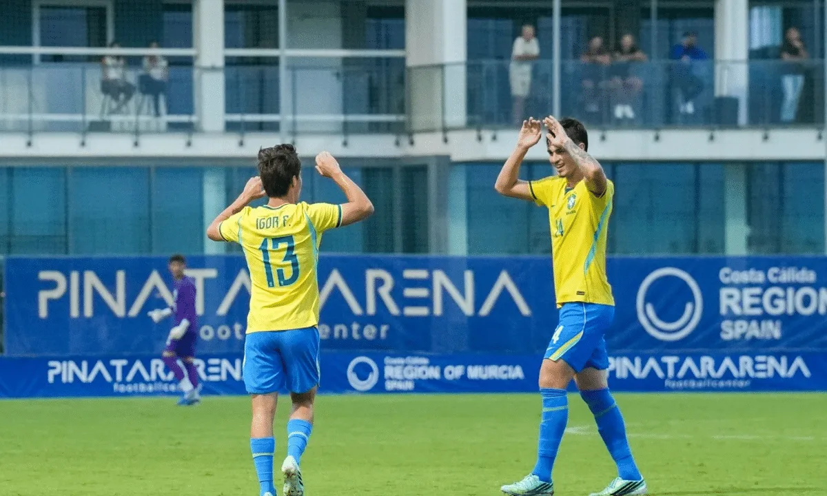 Brasil sub-20 bate os Estados Unidos por 2 a 0 na Espanha