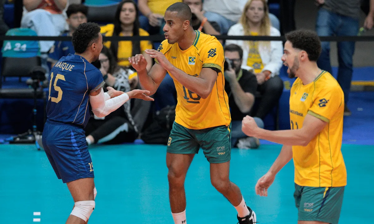 Brasil vence o Chile na estreia do Pré-Olímpico masculino de vôlei