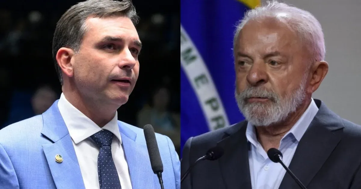 Flávio Bolsonaro aparece à frente de Lula em simulação de segundo turno