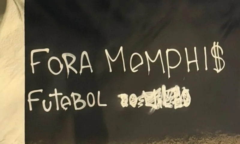 Memphis é alvo de protesto após eliminação do Corinthians na Libertadores
