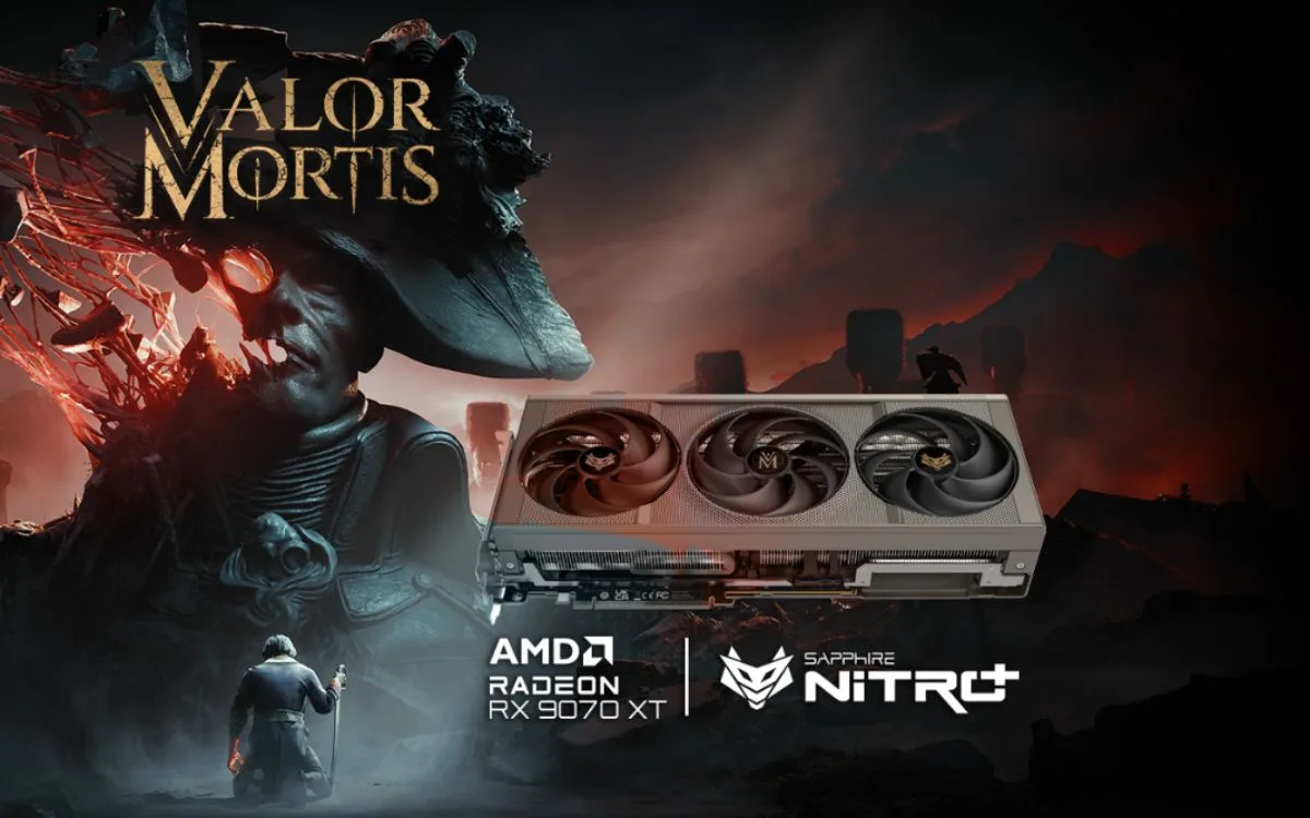 Sapphire anuncia RX 9070 XT com visual de Valor Mortis e chave do jogo