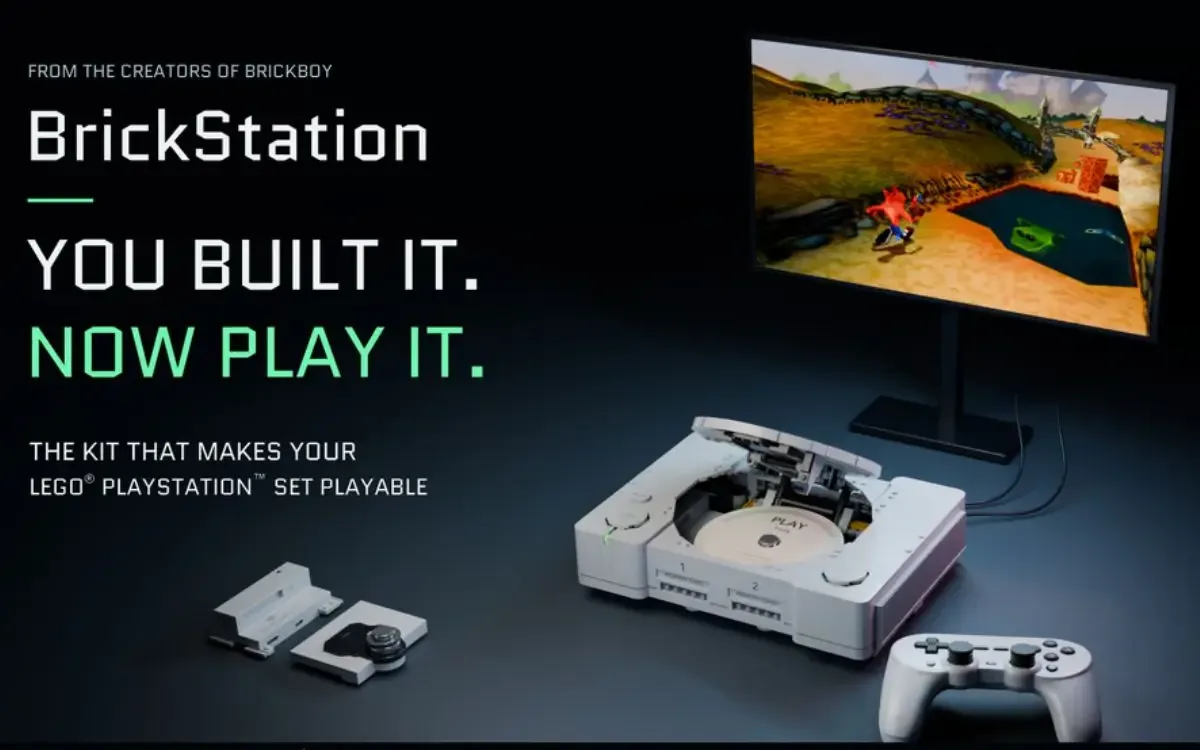 BrickStation transforma PlayStation de LEGO em console para jogos de PS1