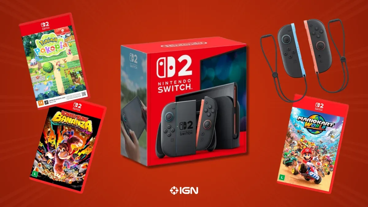 Amazon reúne 15 combos do Switch 2 com jogos e acessórios
