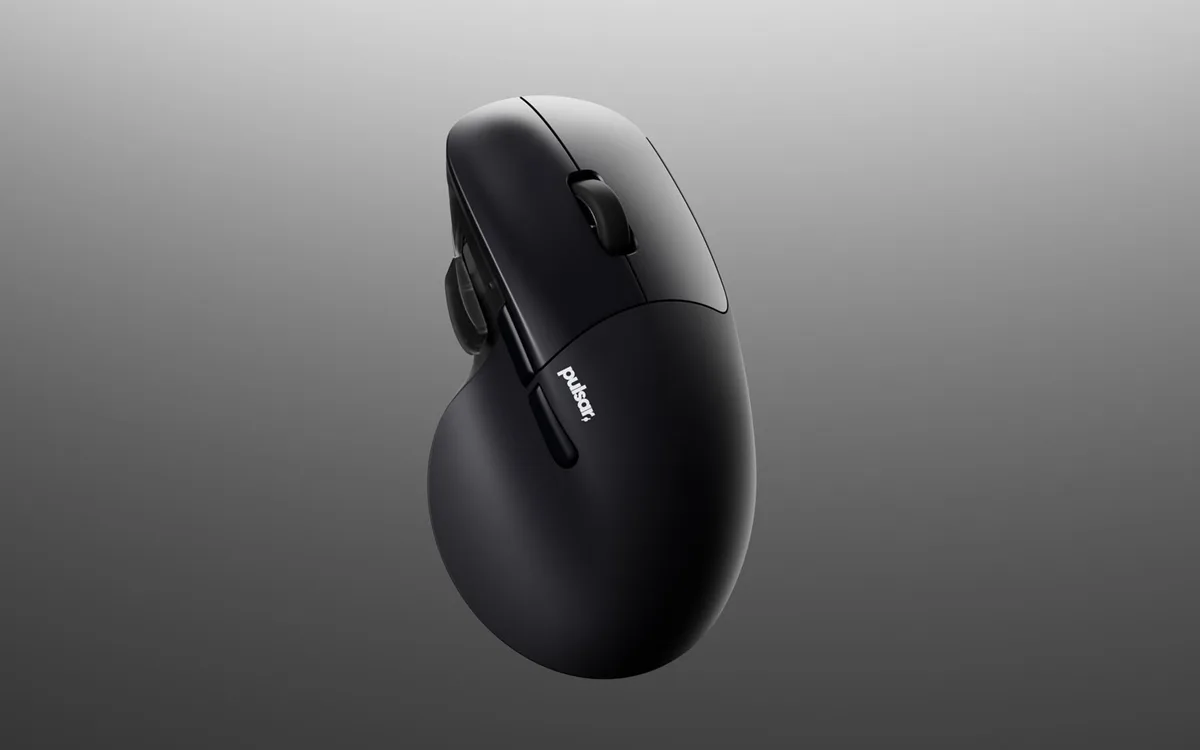 Pulsar mostra X5 com base aberta, 62 g e controle lateral adicional