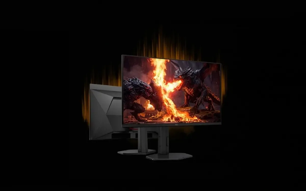 Monitor gamer da AOC traz QD-OLED, 240 Hz e conexões HDMI 2.1
