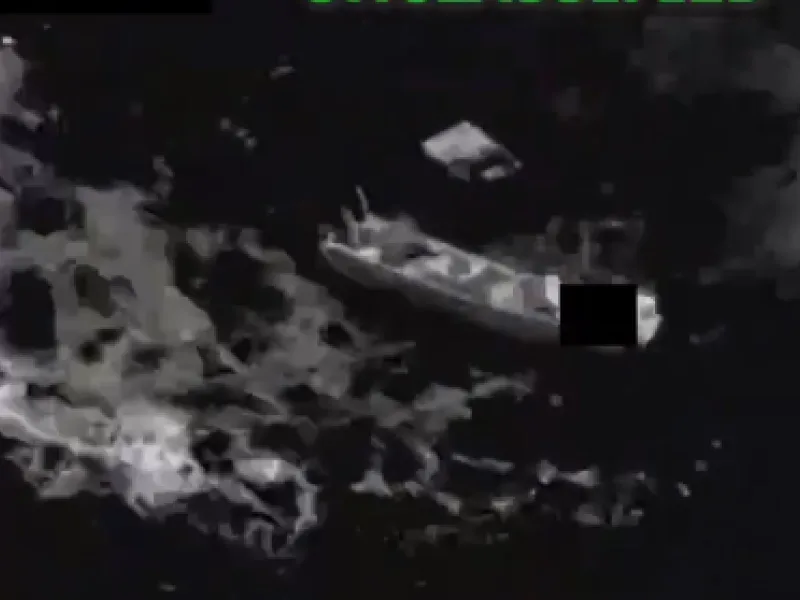 Barco equatoriano é destruído após operação dos EUA no Pacífico