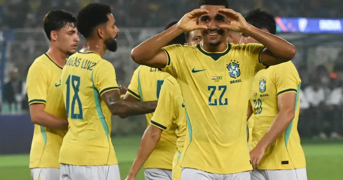 Brasil vence a Índia por 4 a 0 em jogo de testes para Ancelotti