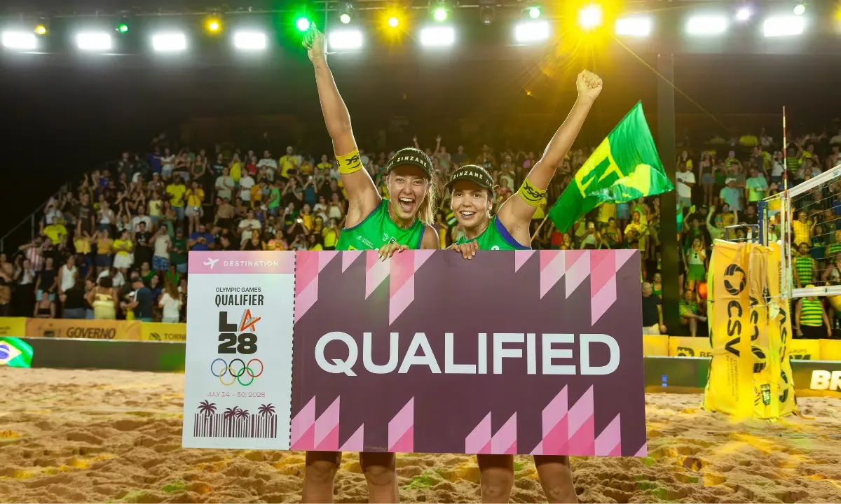Brasil conquista vagas olímpicas no vôlei de praia para Los Angeles 2028