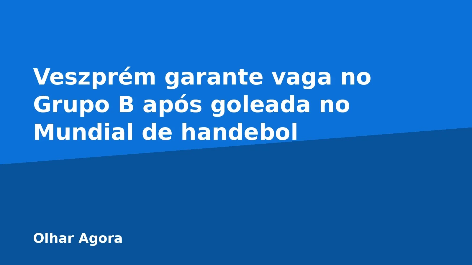 Veszprém garante vaga no Grupo B após goleada no Mundial de handebol