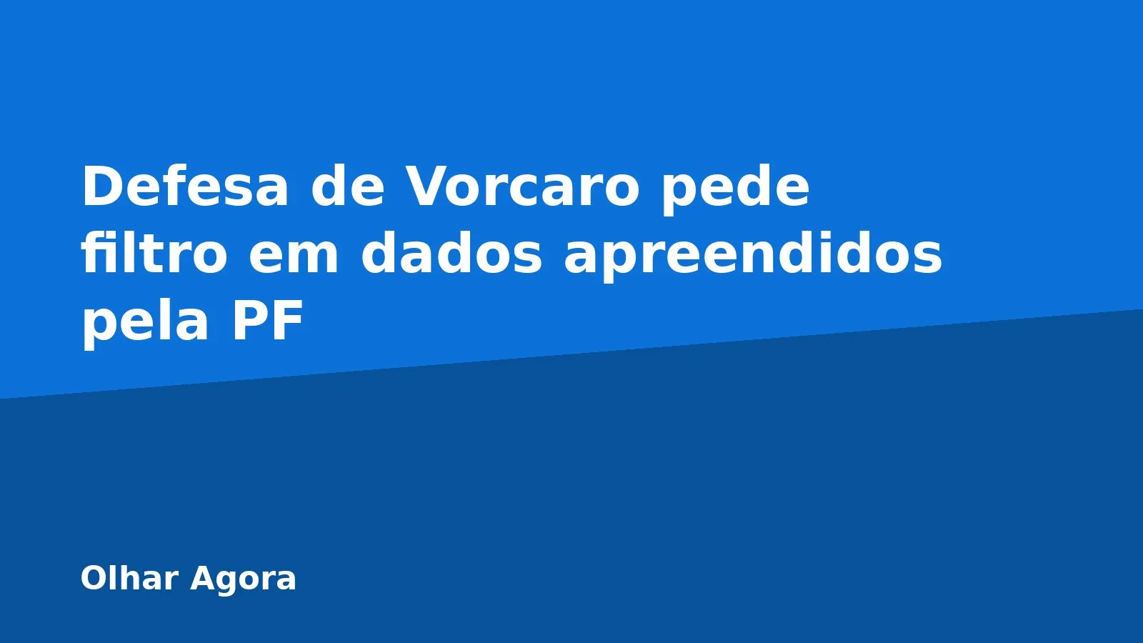 Defesa de Vorcaro pede filtro em dados apreendidos pela PF