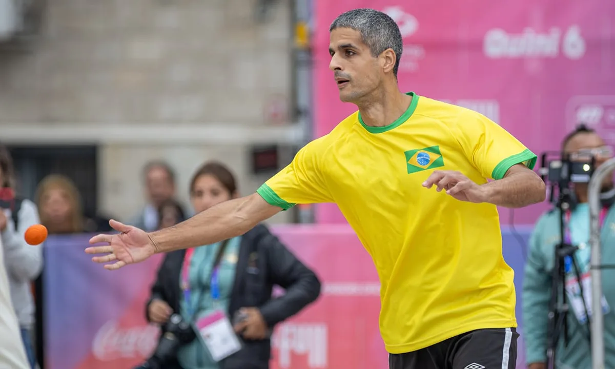 Filipe Otheguy vence estreia no frontball pelos Jogos Sul-Americanos