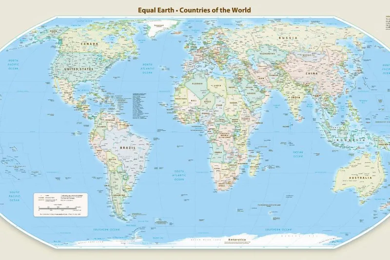 ONU aprova mapa que mostra África e Brasil em proporções maiores